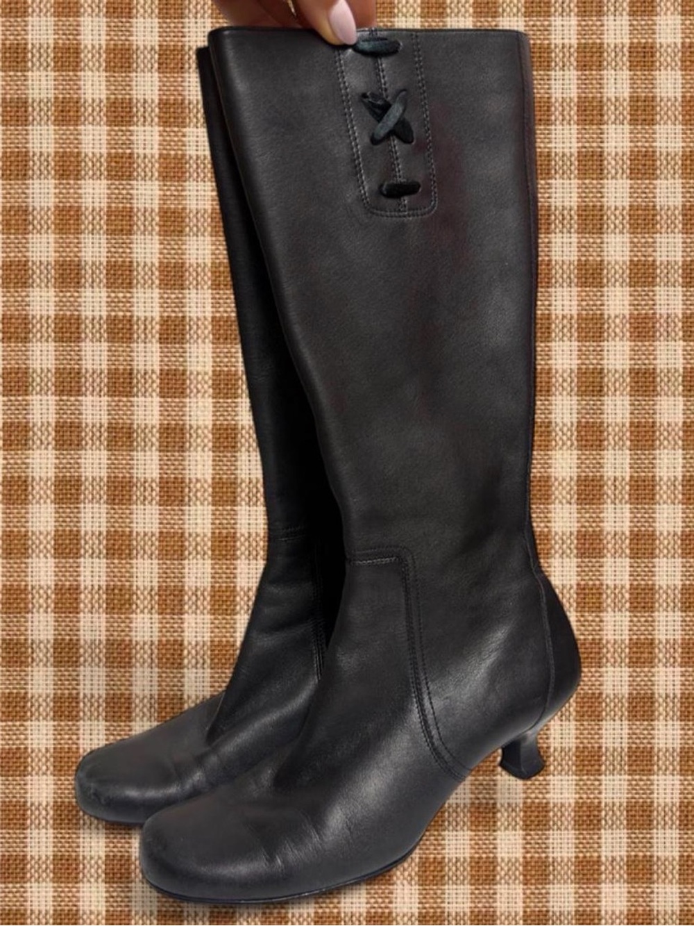 Y2K Witchy Leather Boots